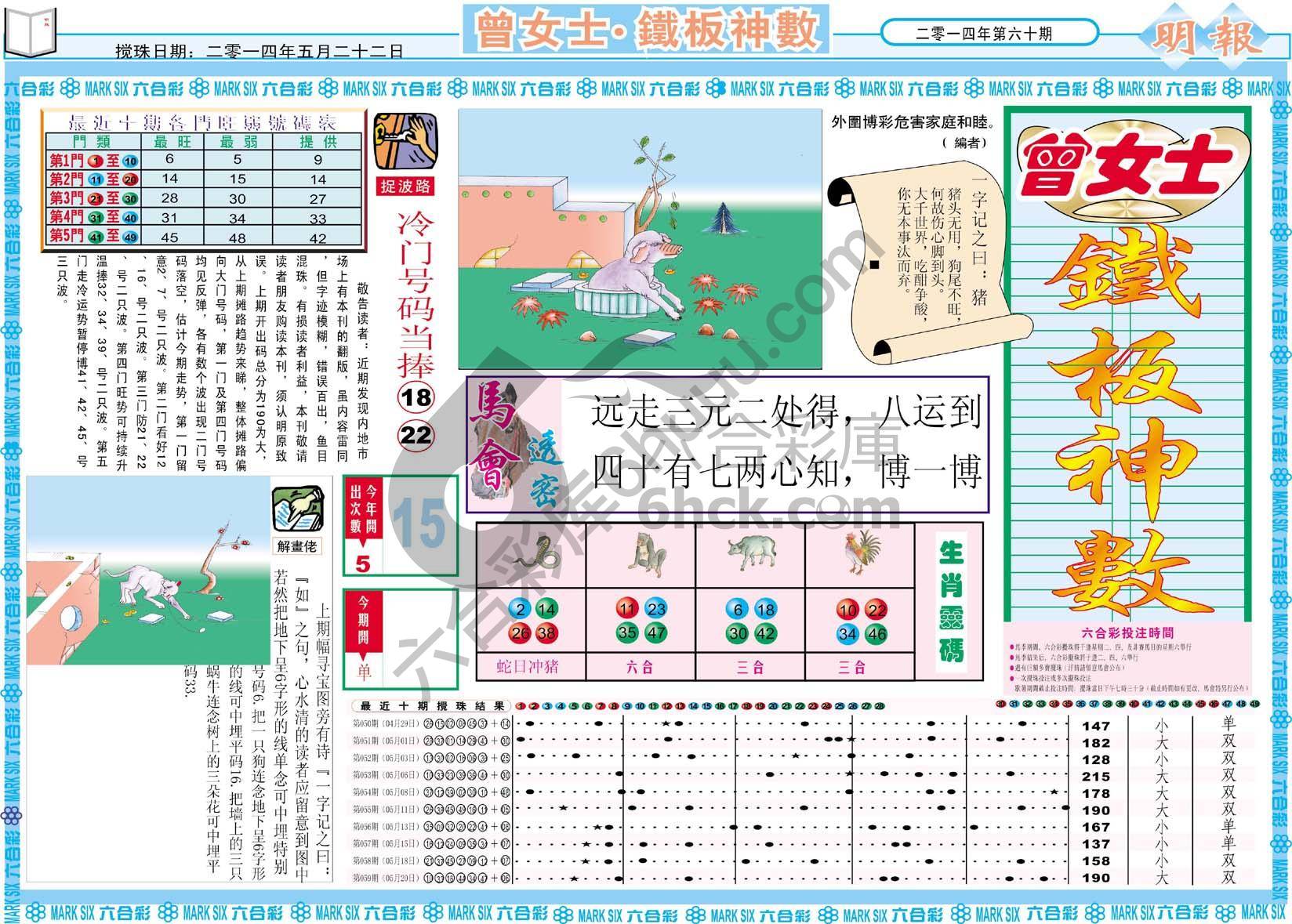 曾女士铁板神数