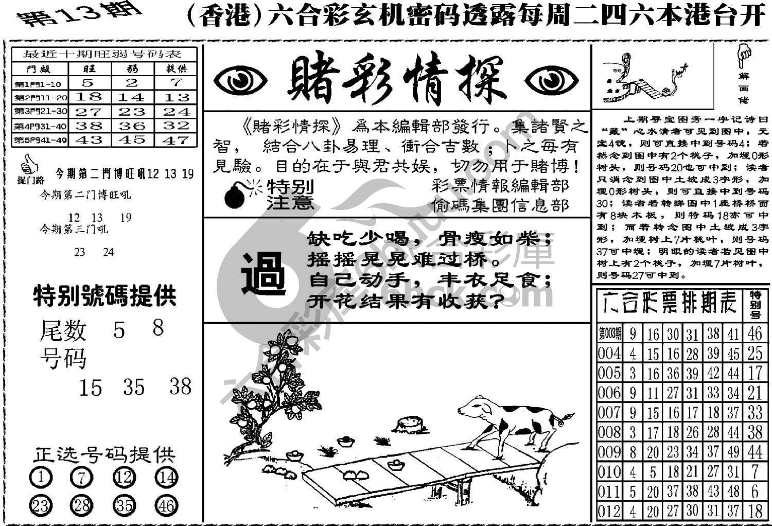 赌彩情探
