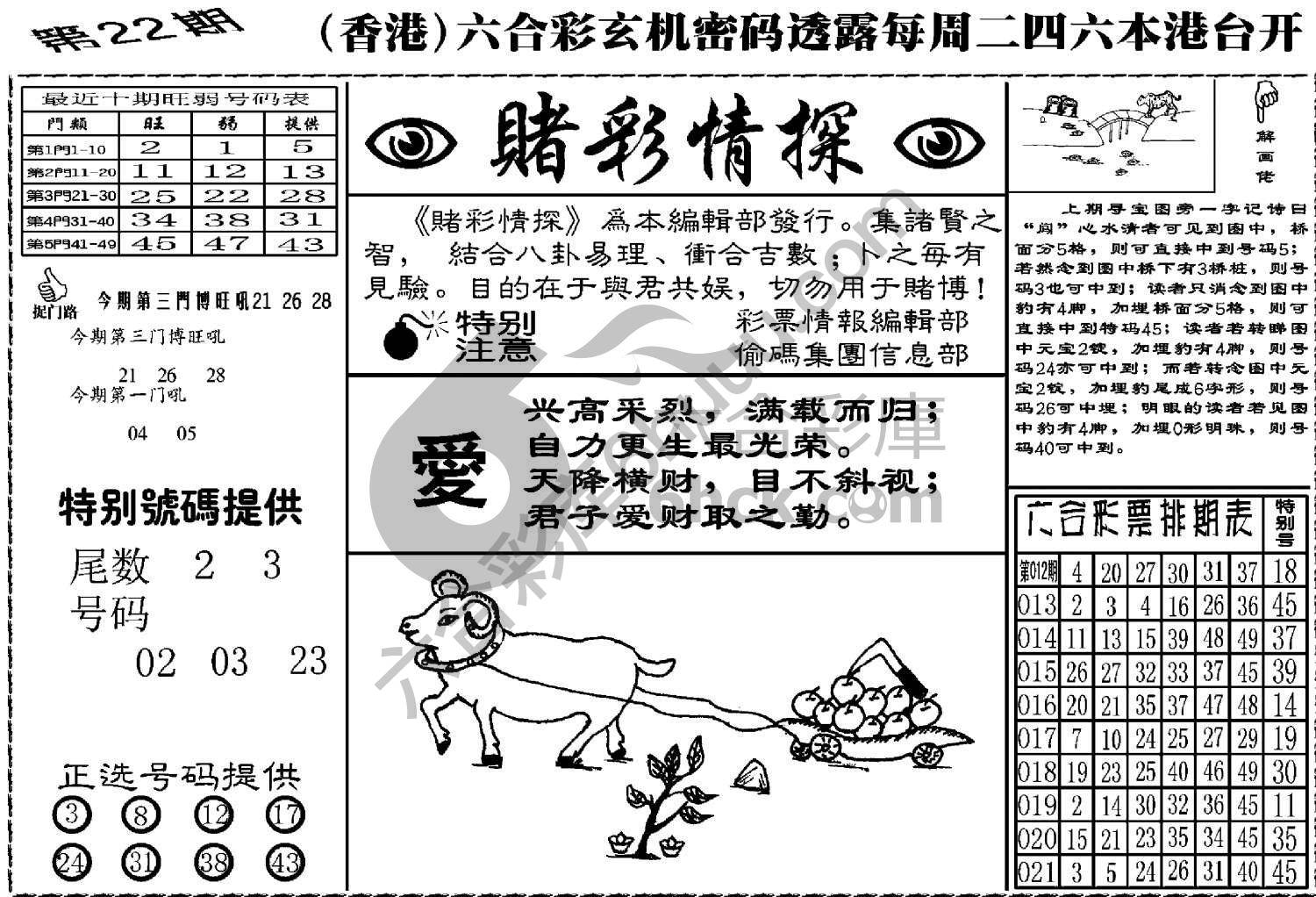 赌彩情探