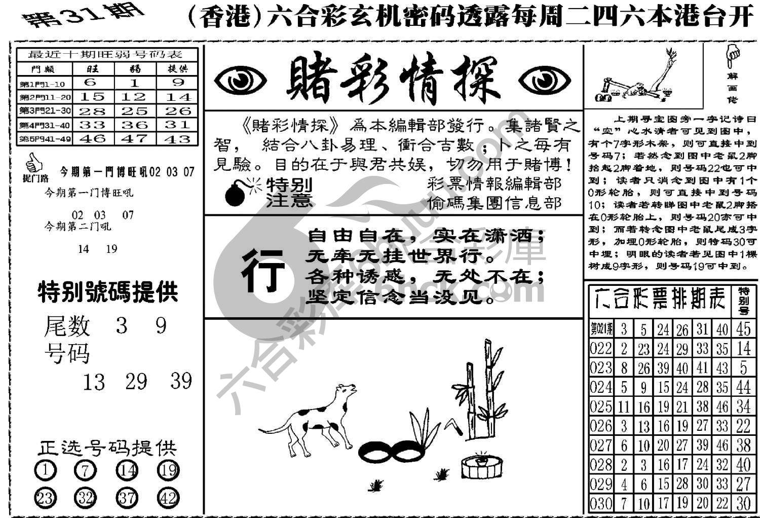 赌彩情探