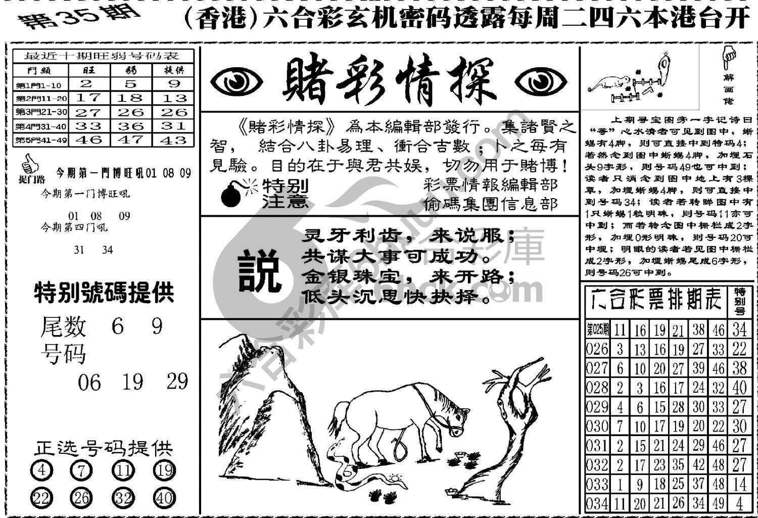 赌彩情探