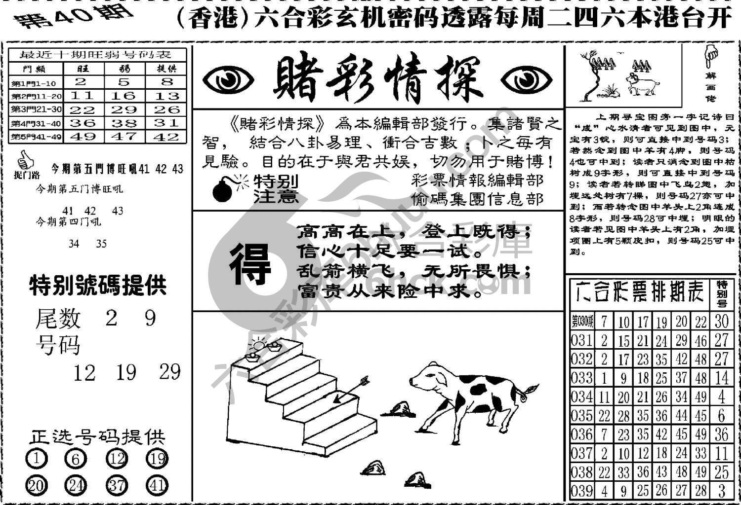 赌彩情探