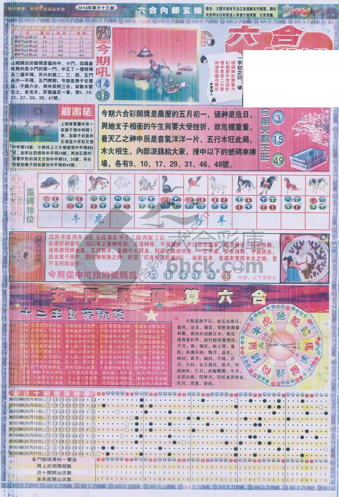 六合内部玄机