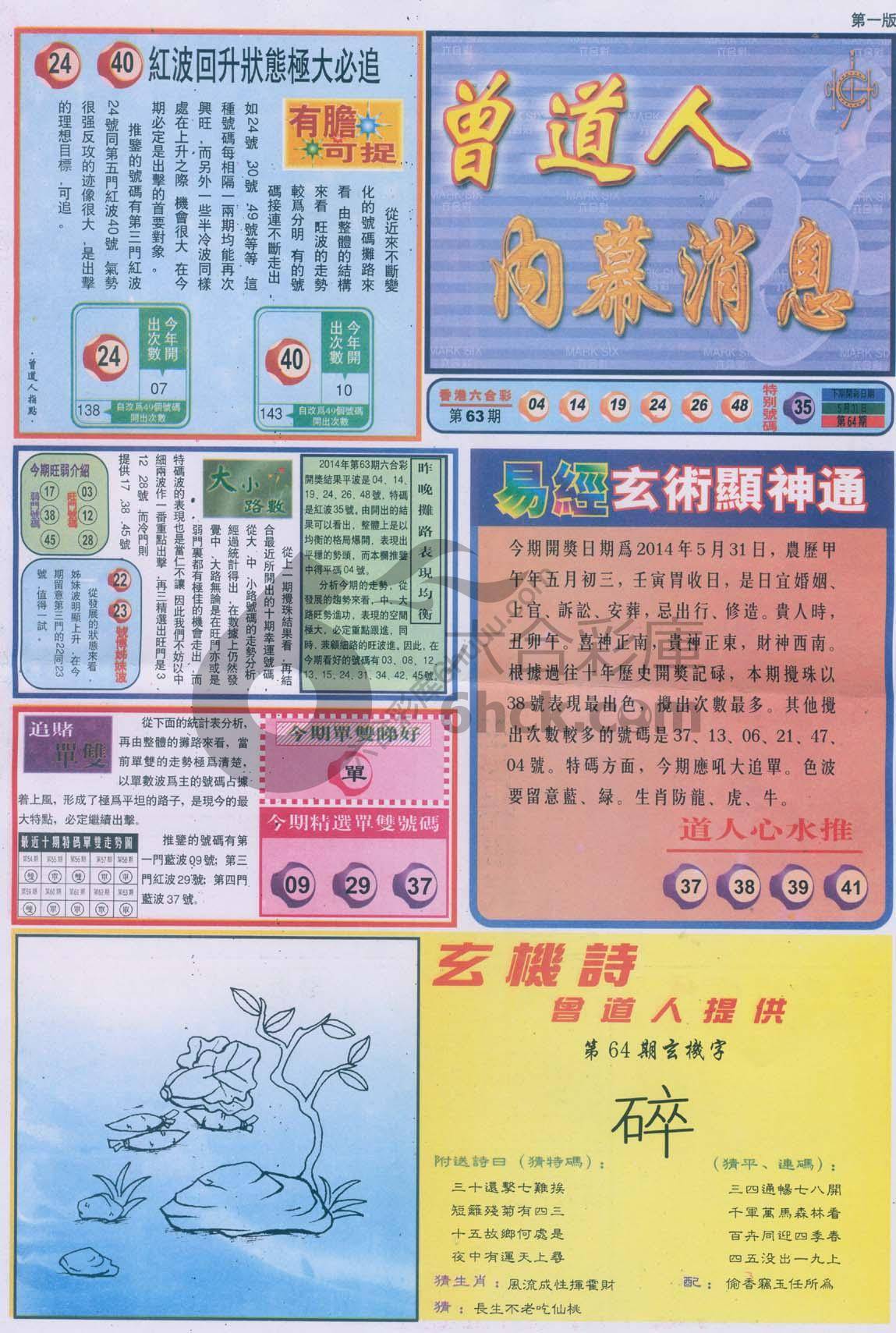 曾道人内幕消息