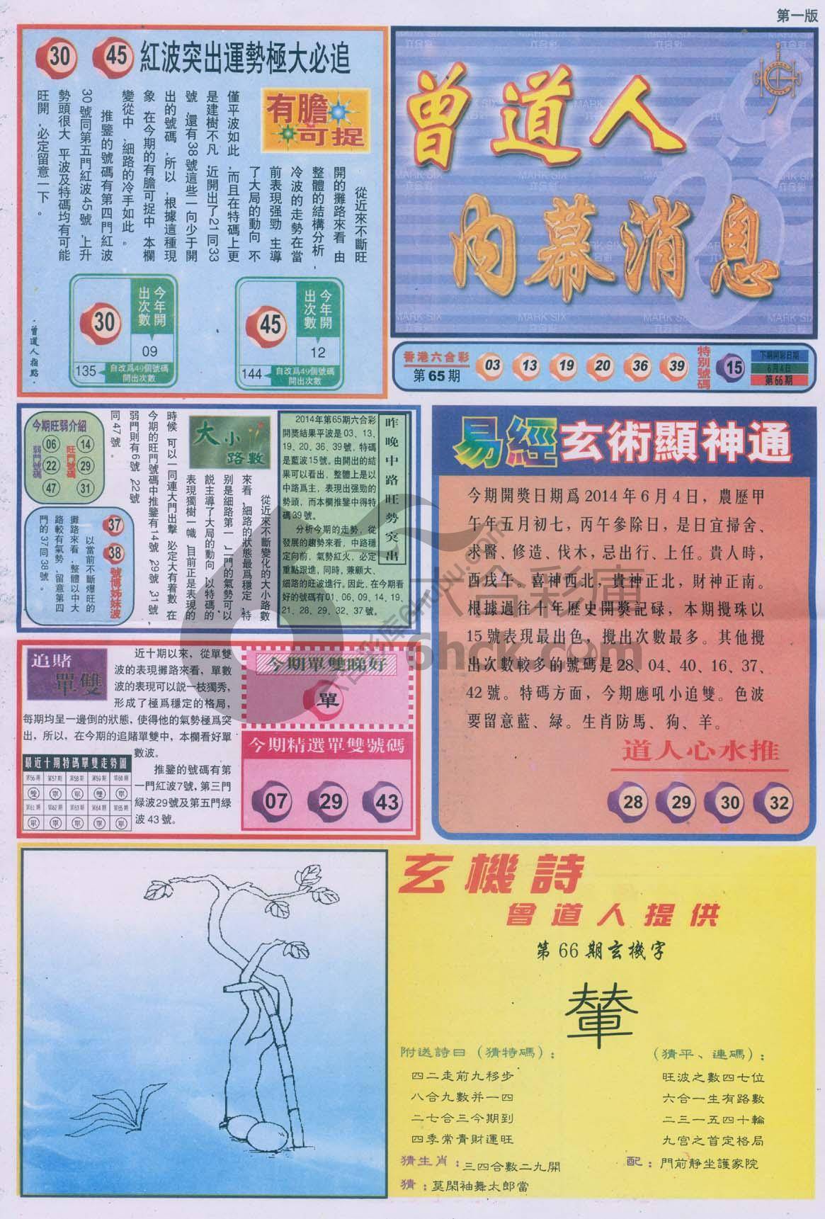 曾道人内幕消息