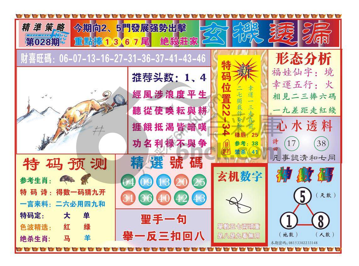 玄机透漏