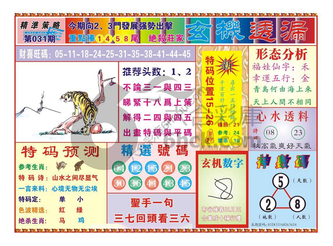 玄机透漏