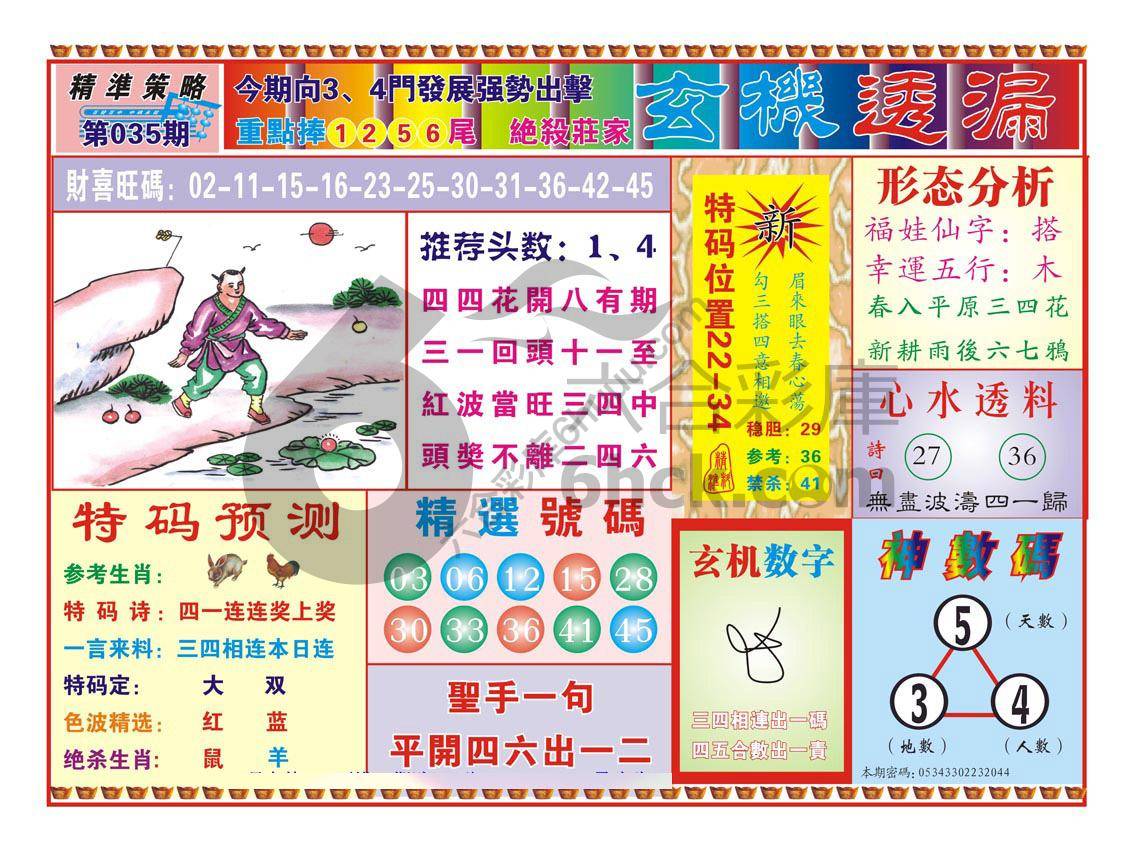 玄机透漏
