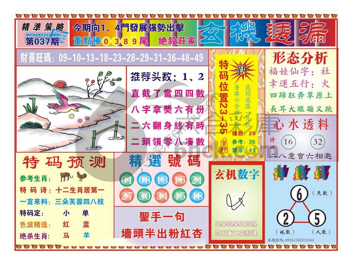玄机透漏