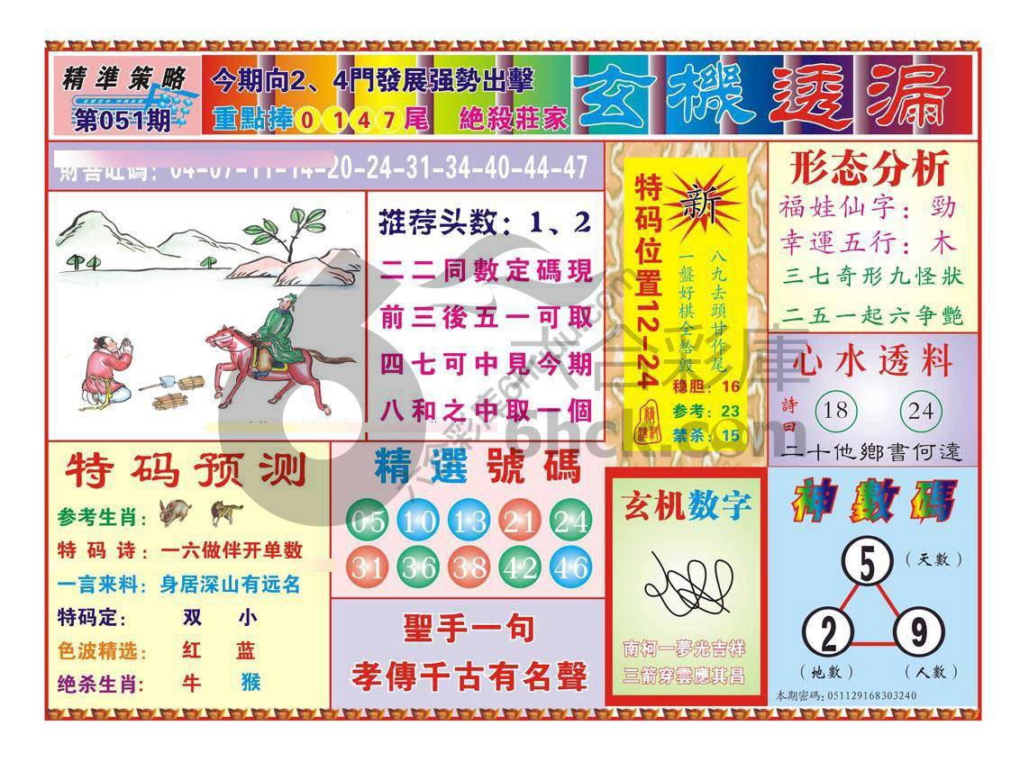 玄机透漏