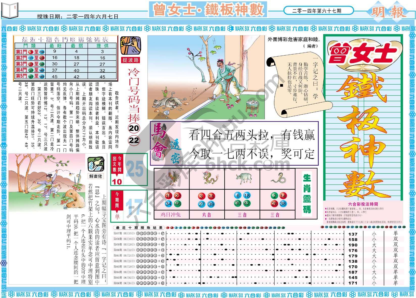 曾女士铁板神数