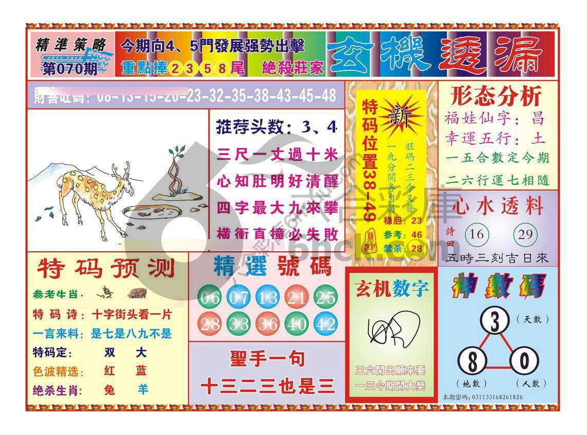 玄机透漏