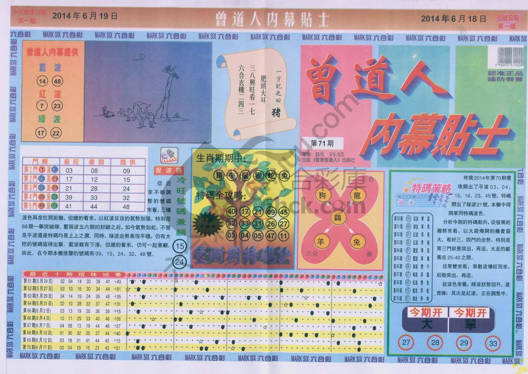 曾道人内幕贴士