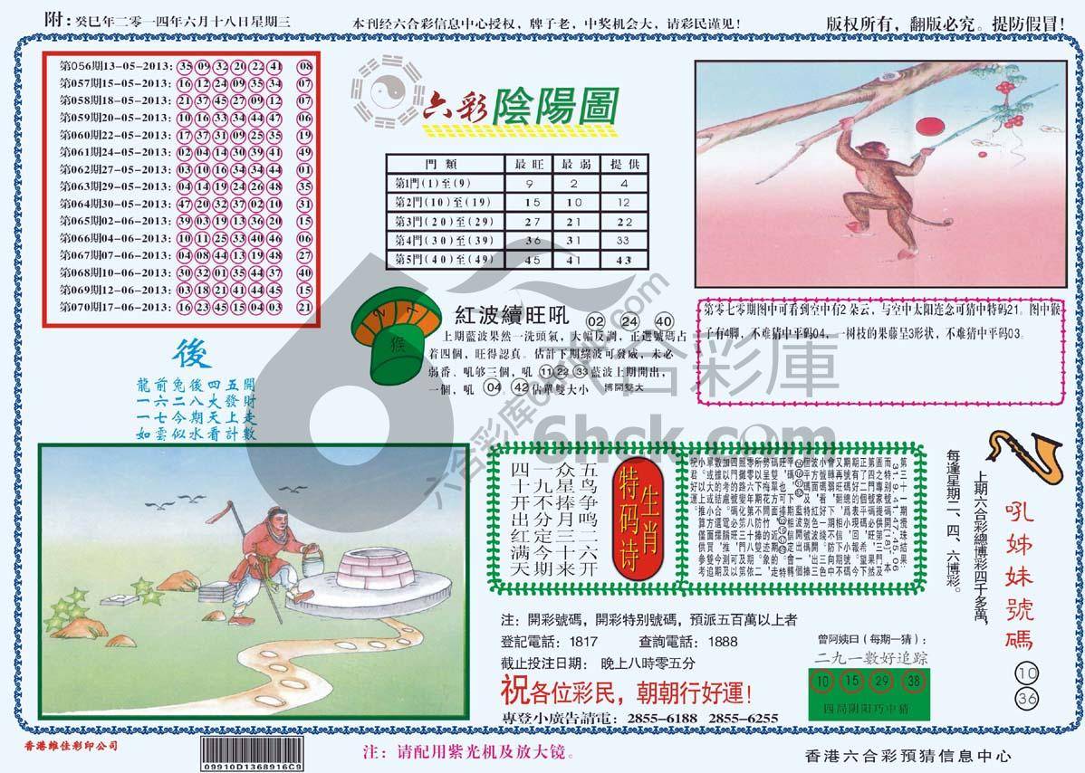 六彩阴阳图