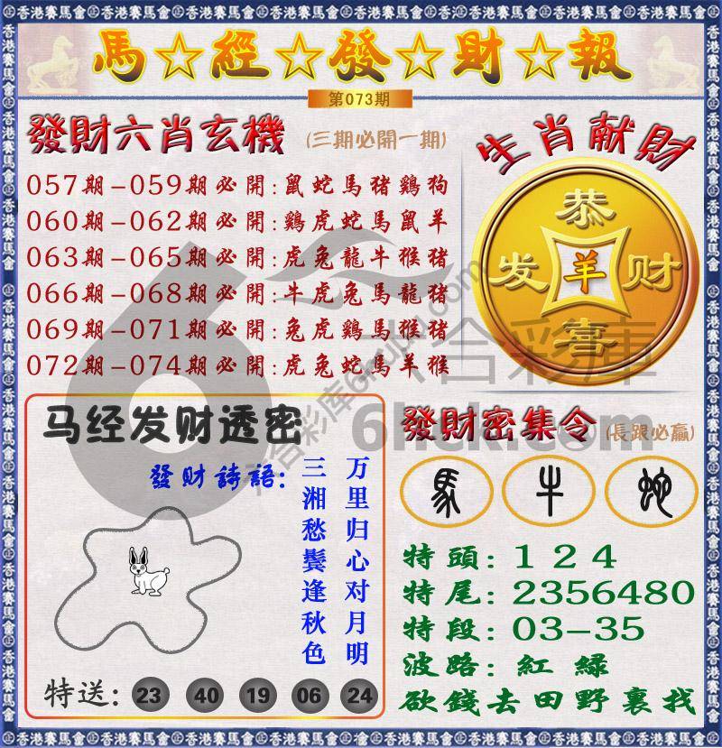 马经发财报