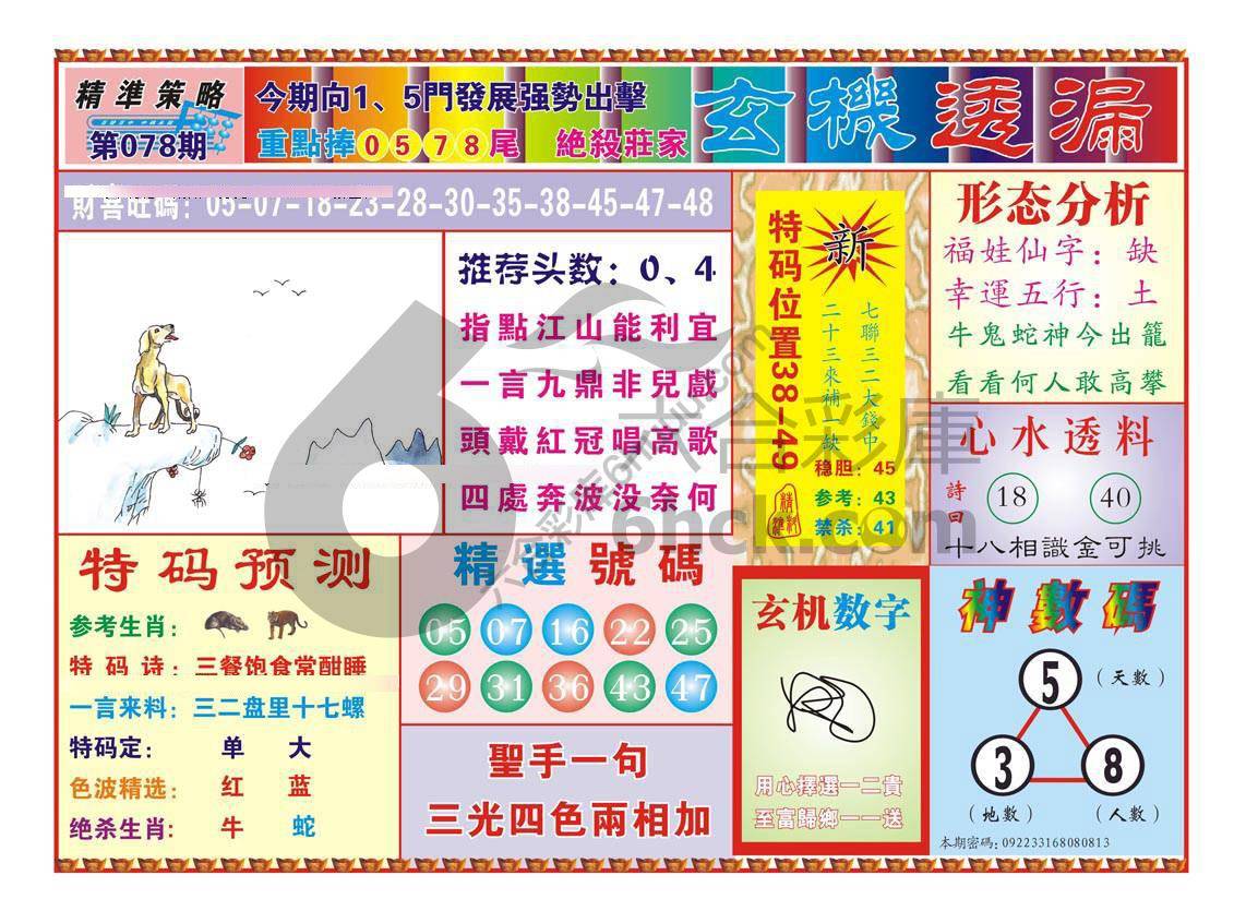 玄机透漏