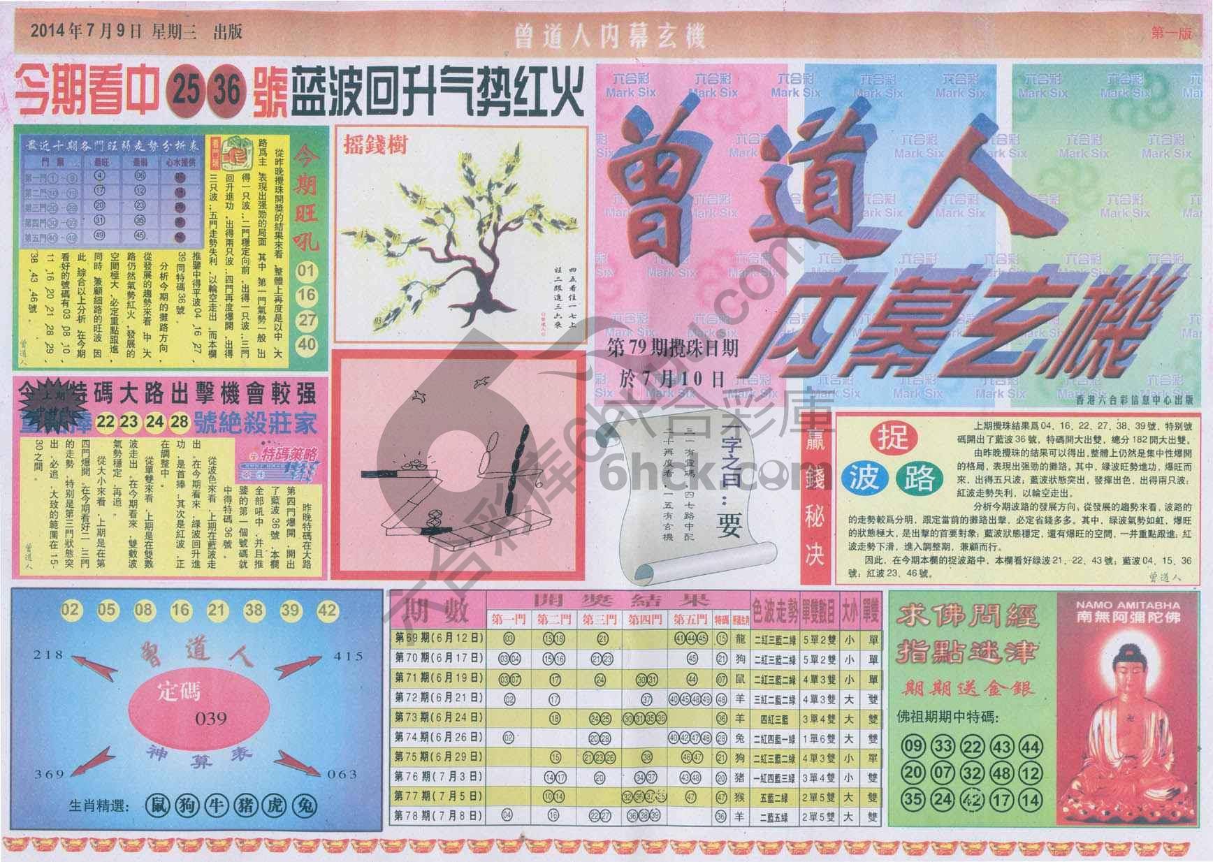 曾道人内幕玄机