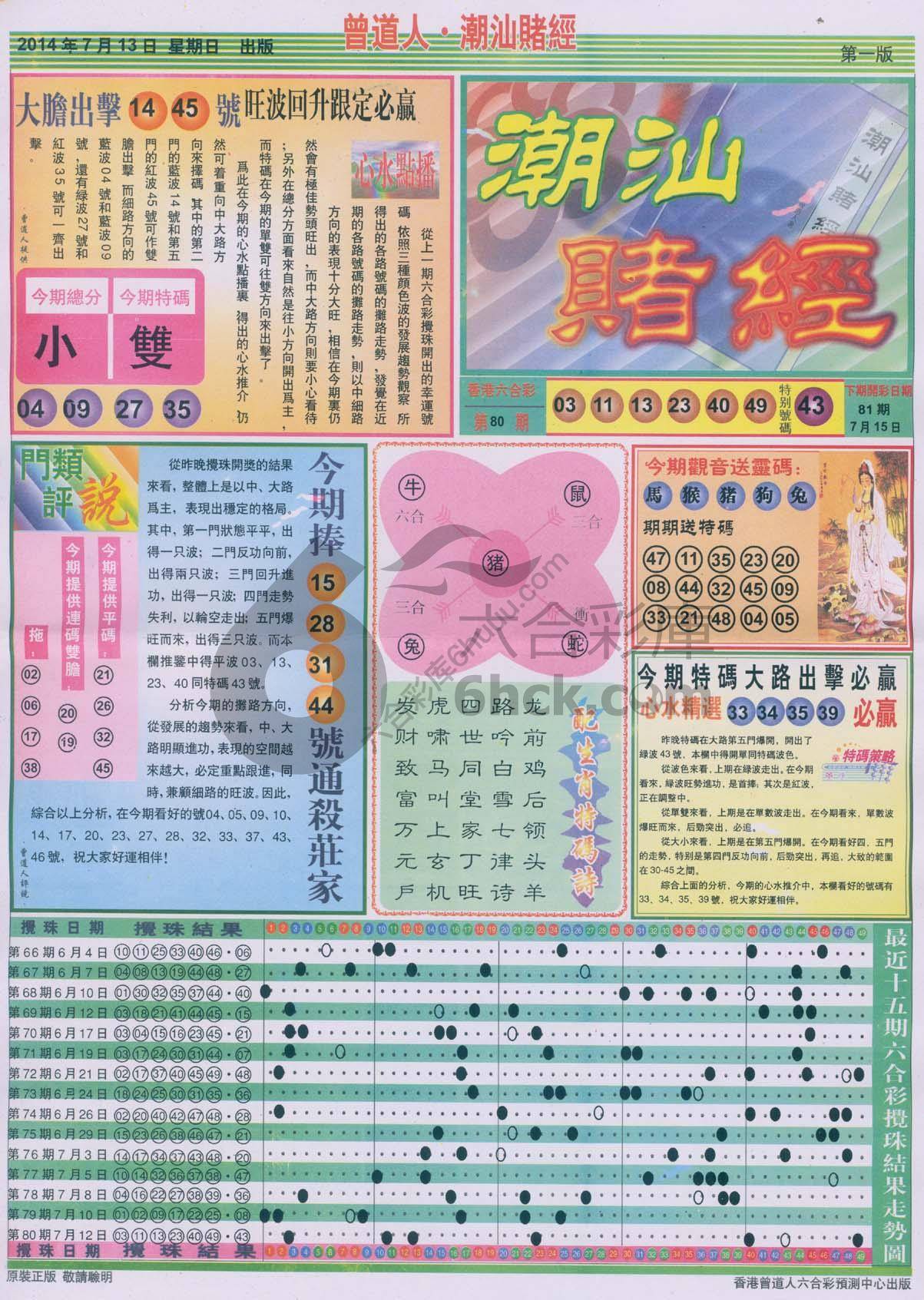 曾道人潮汕赌经