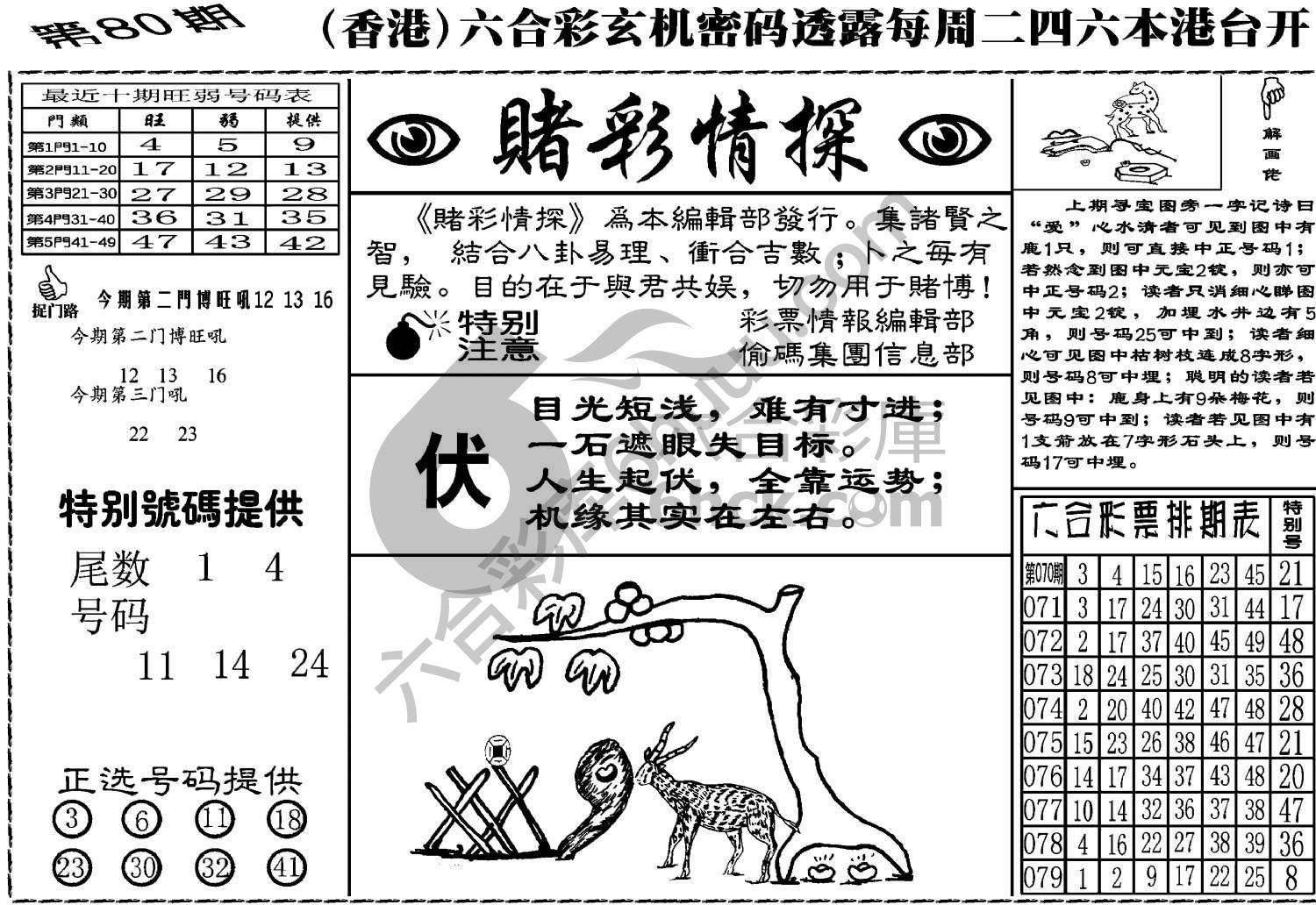 赌彩情探