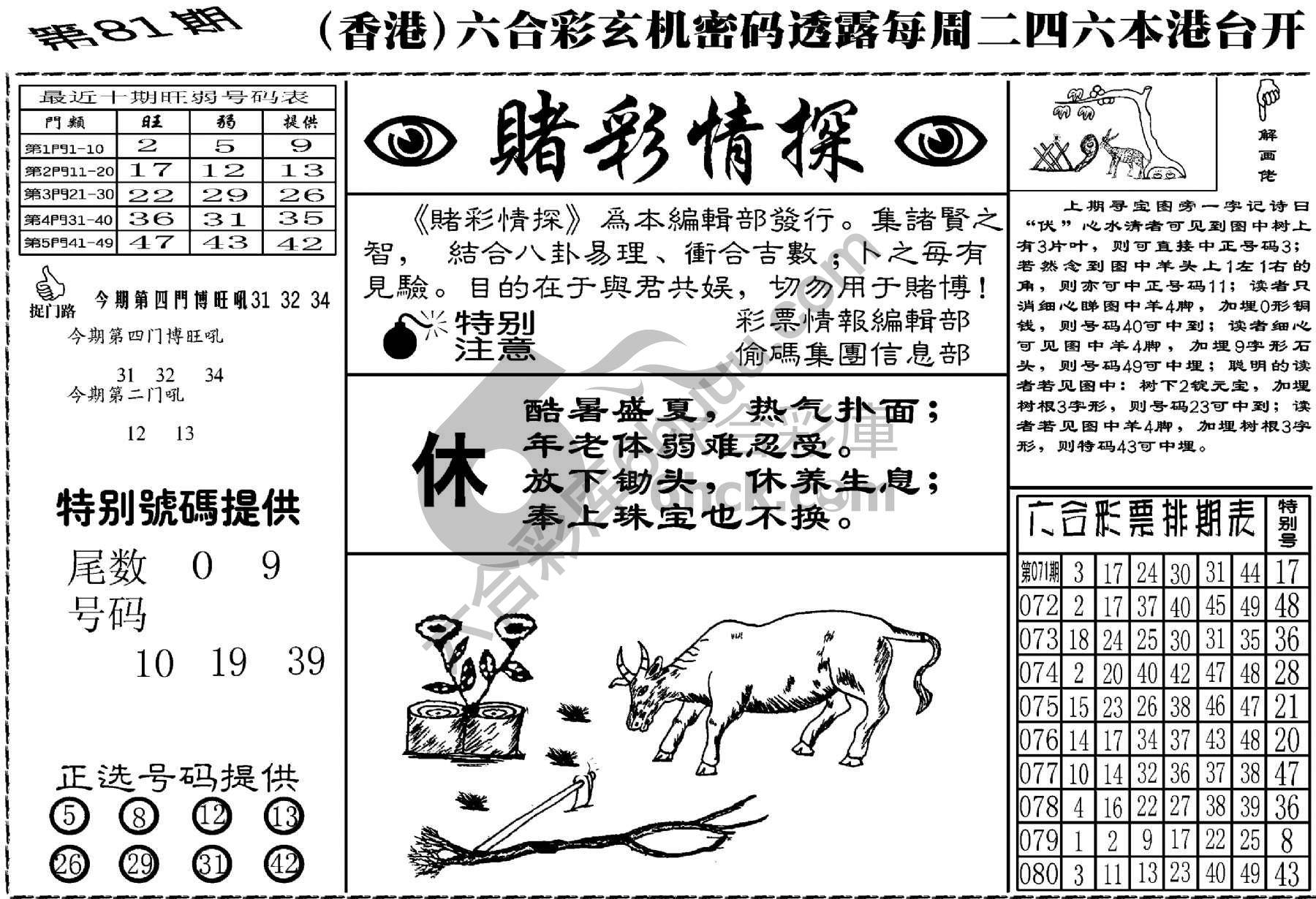 赌彩情探