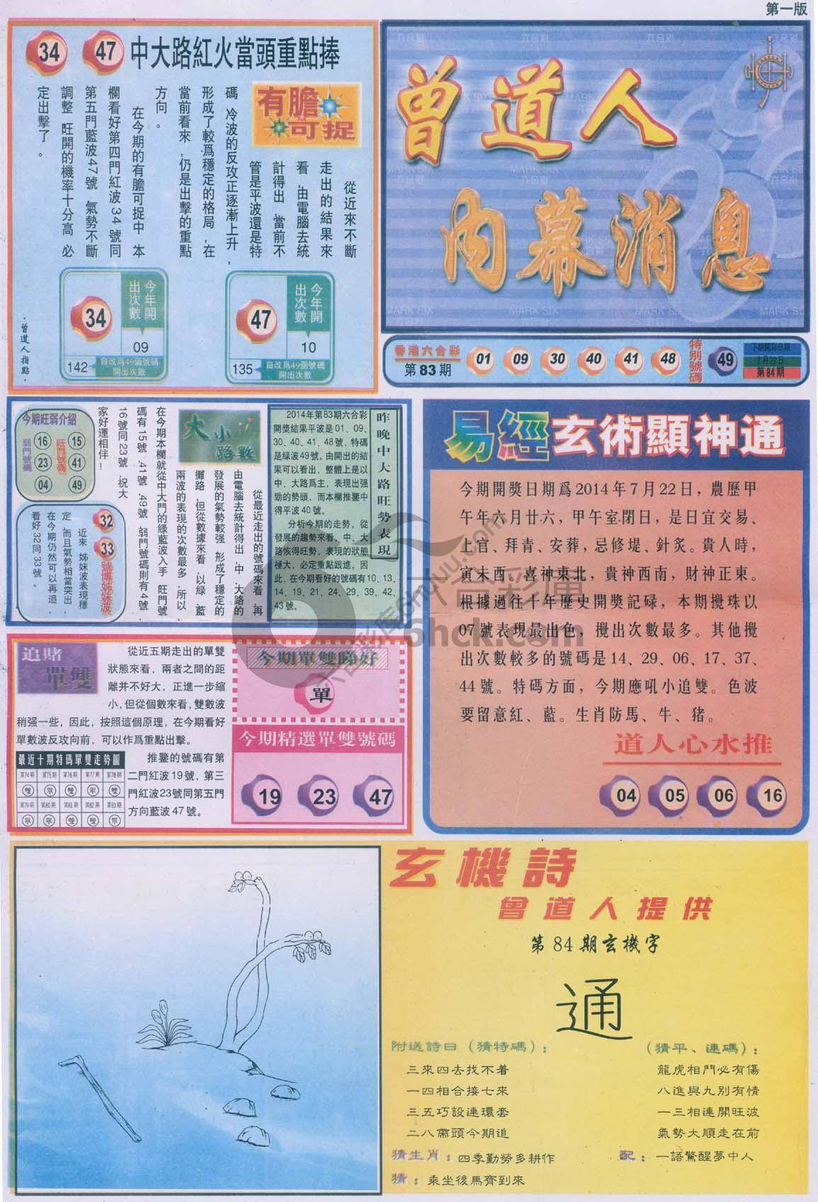 曾道人内幕消息