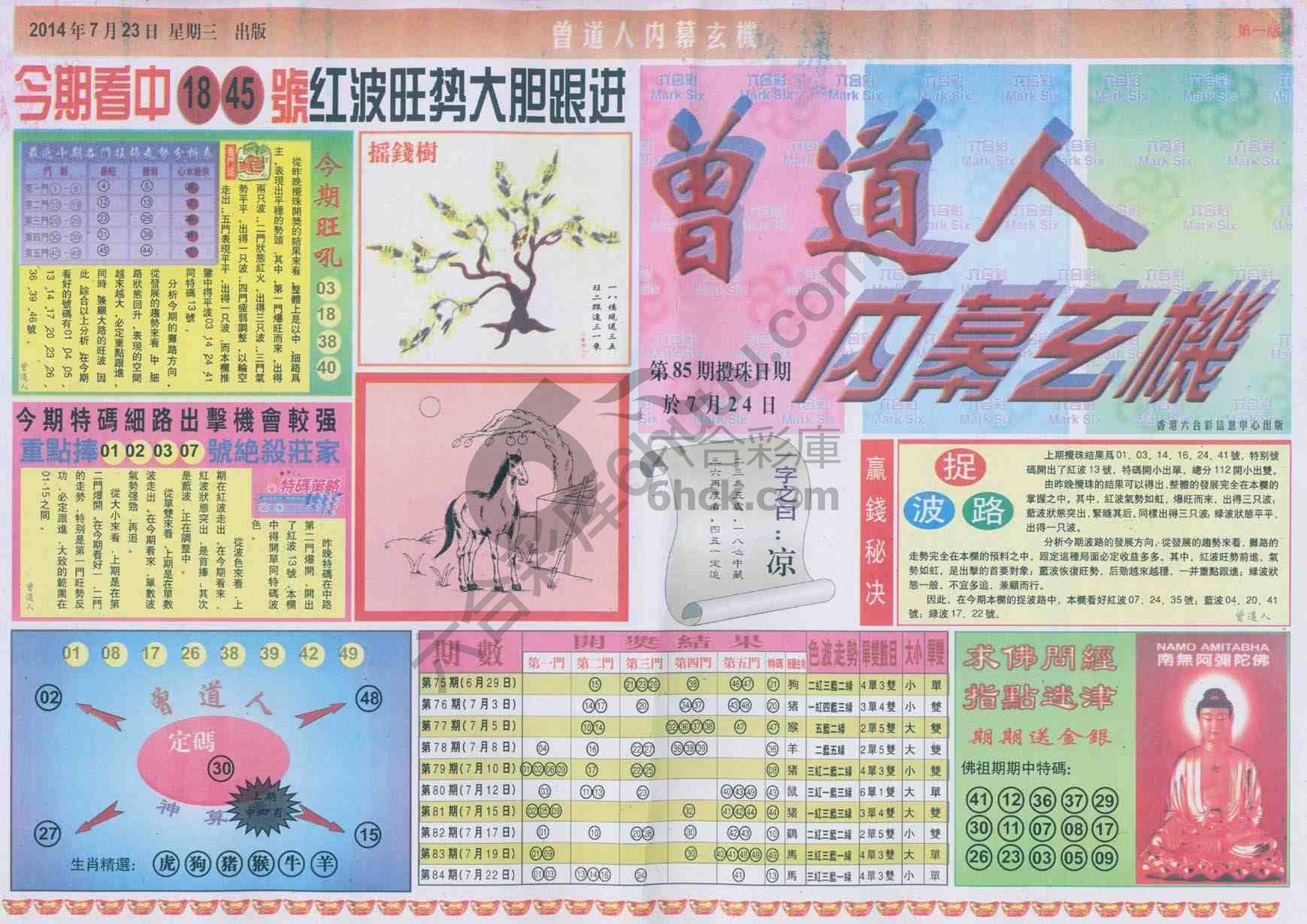 曾道人内幕玄机
