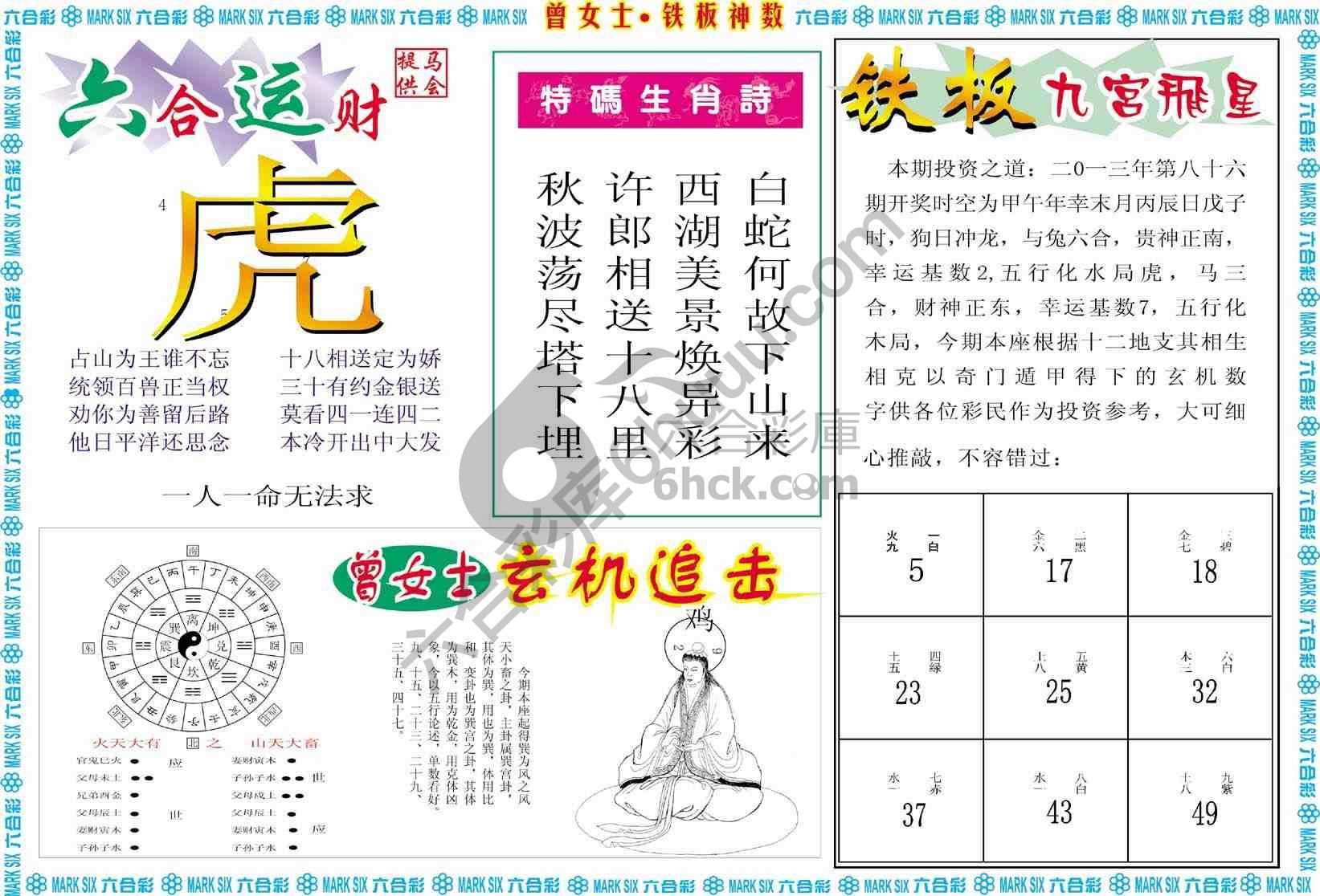 曾女士铁板神数
