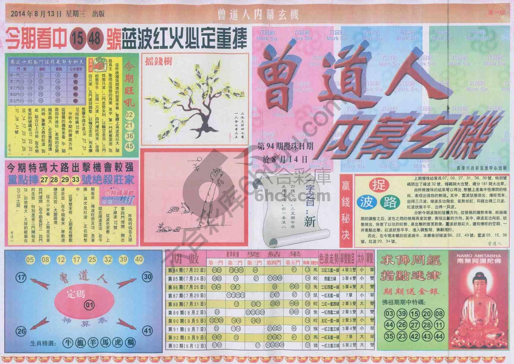 曾道人内幕玄机