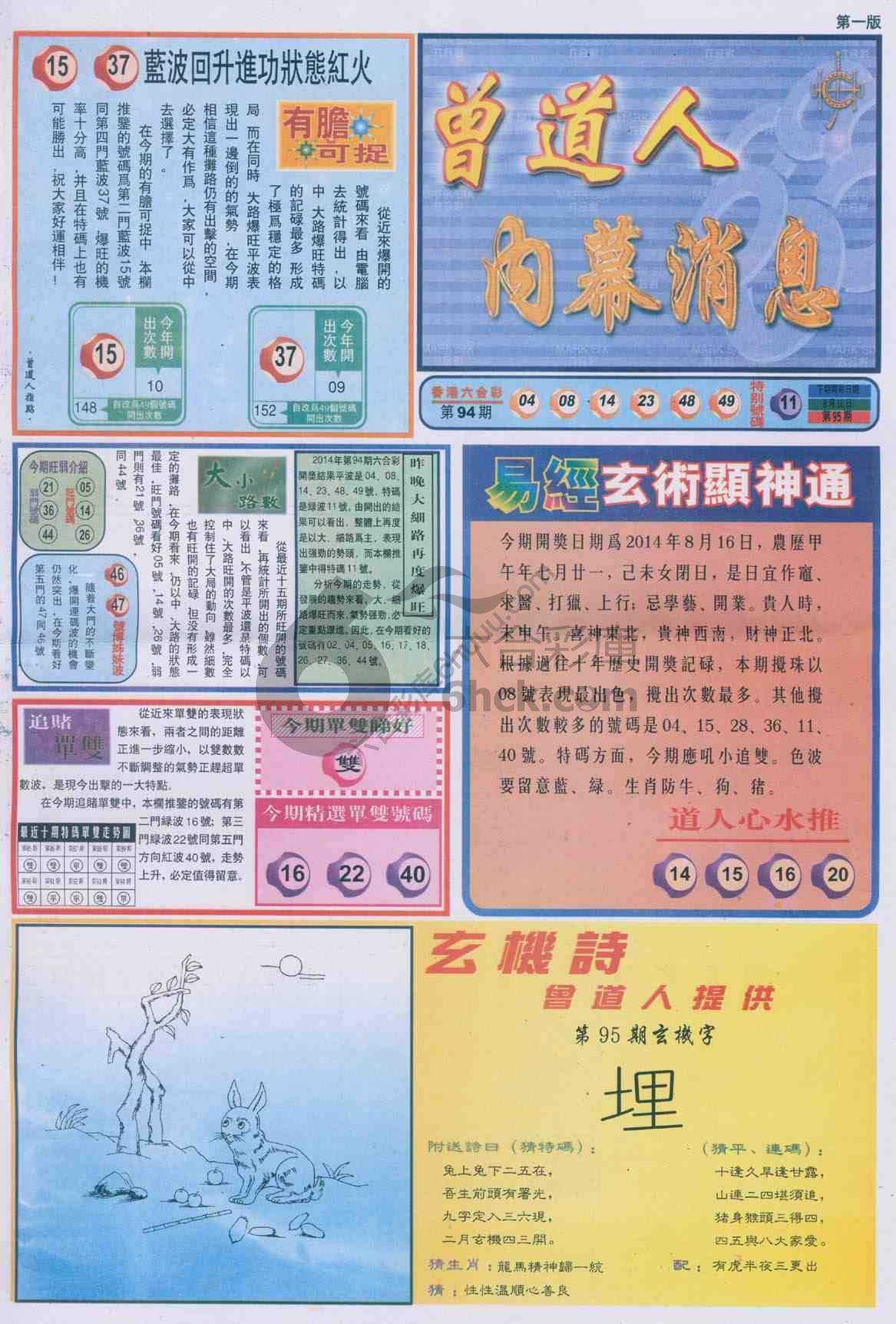 曾道人内幕消息