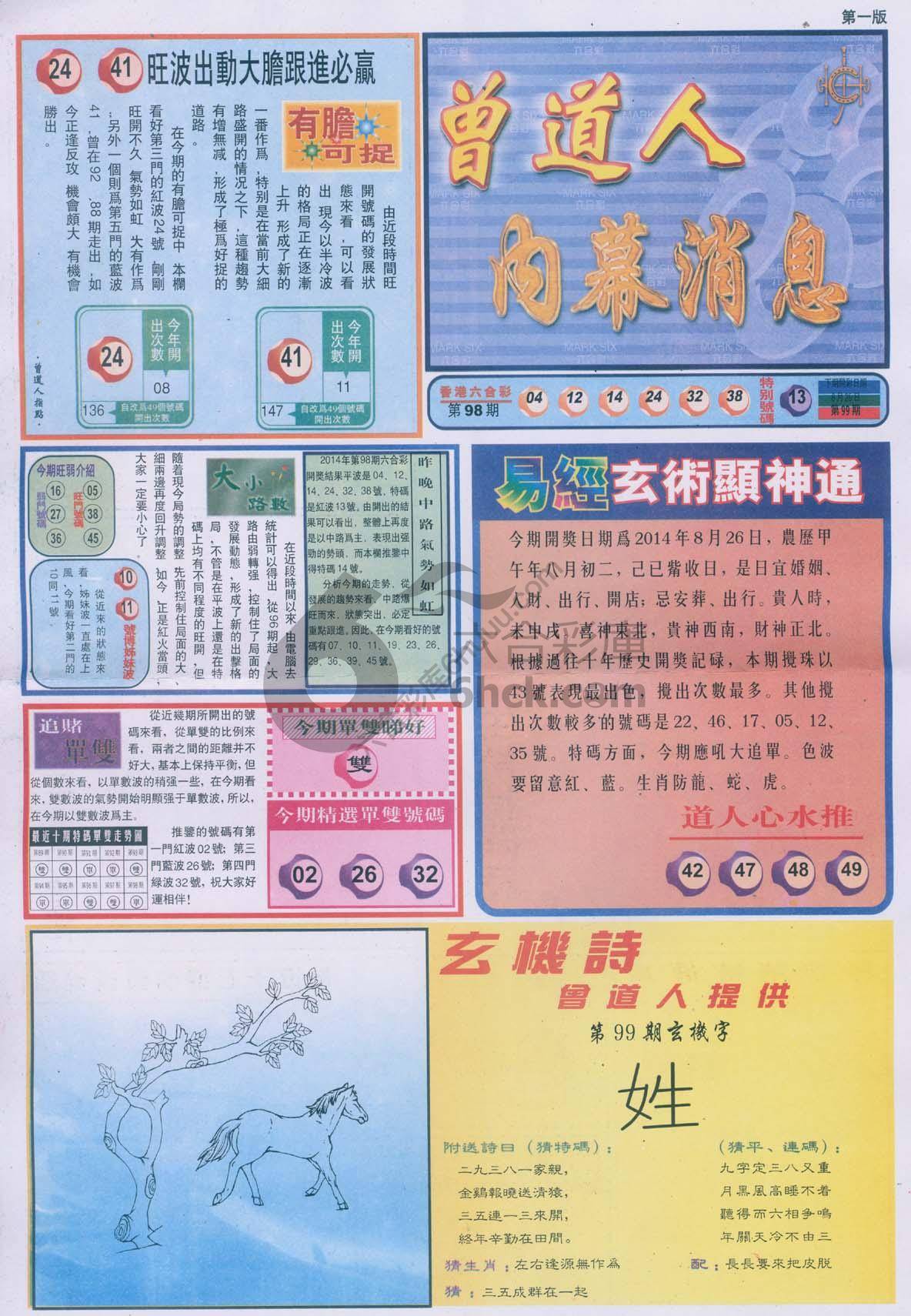 曾道人内幕消息