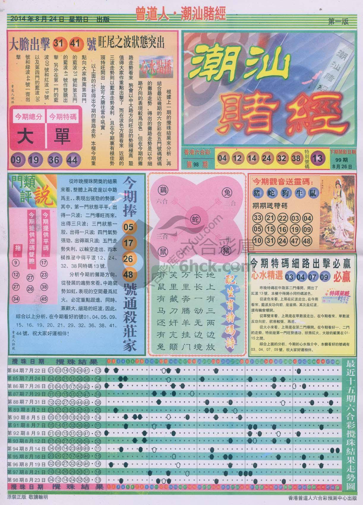 曾道人潮汕赌经