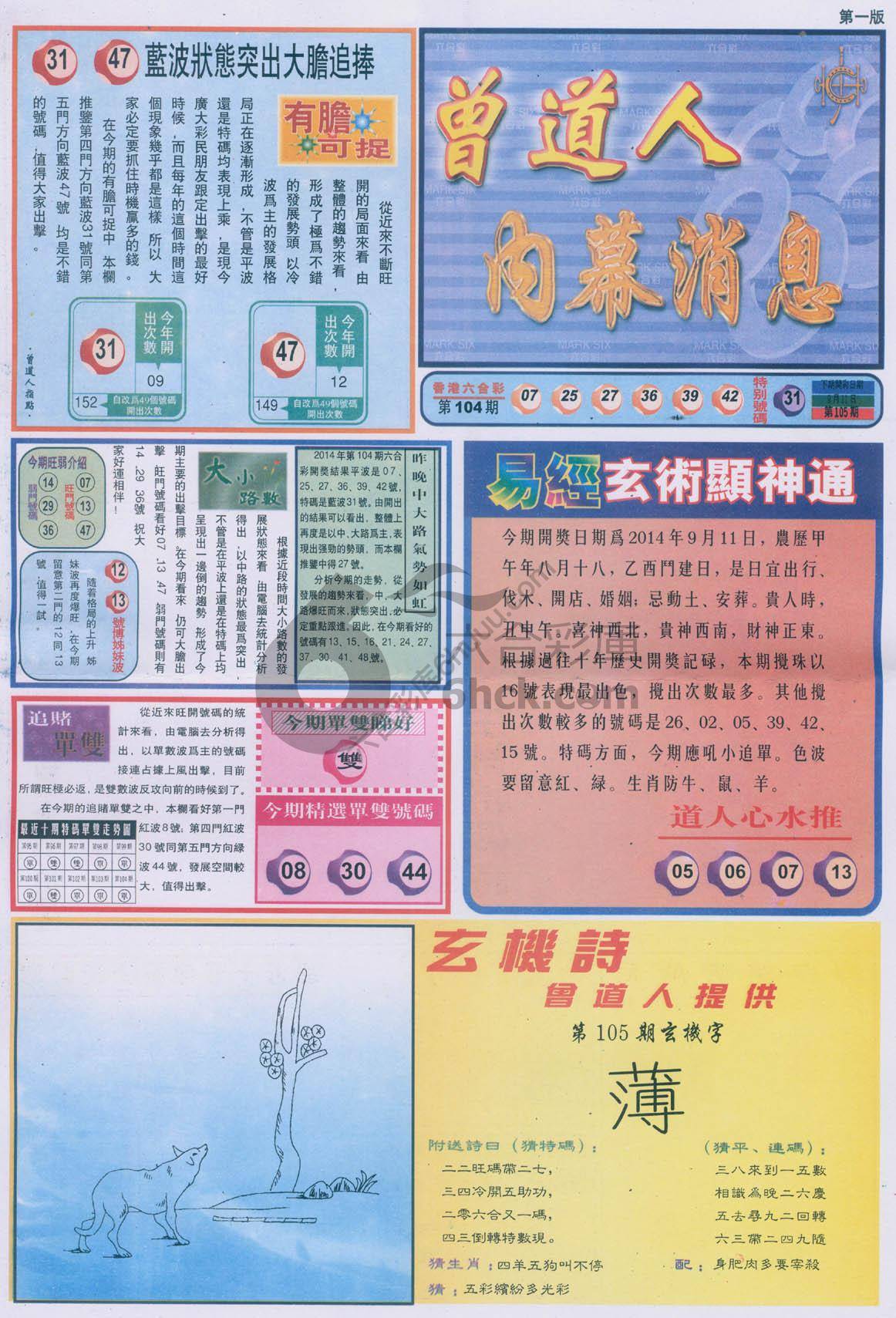 曾道人内幕消息