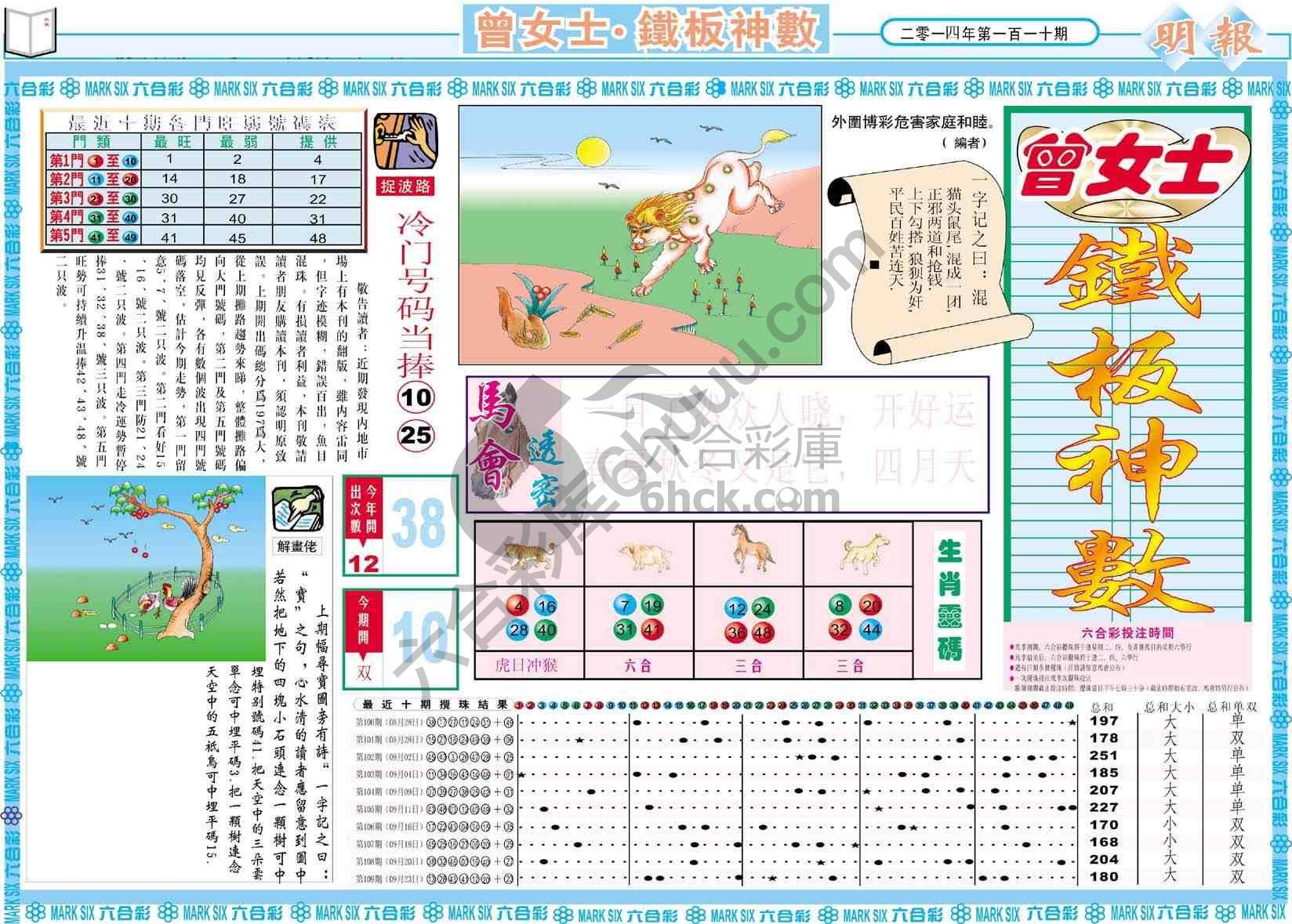 曾女士铁板神数