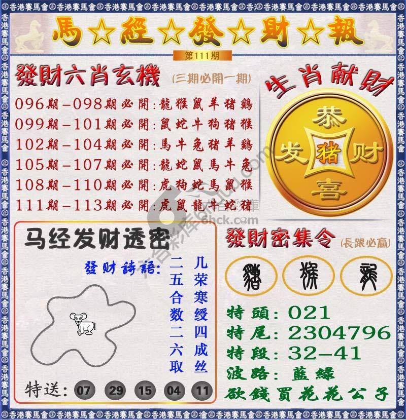 马经发财报