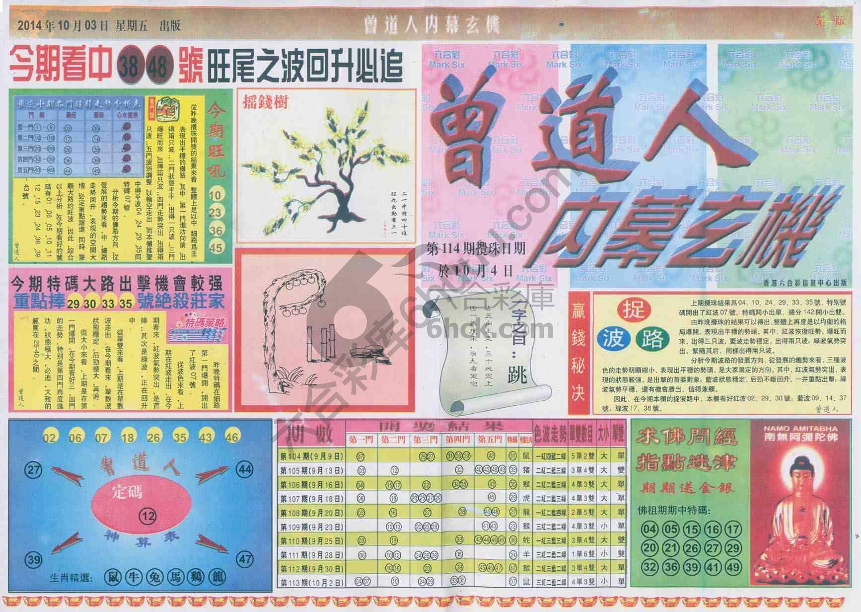 曾道人内幕玄机