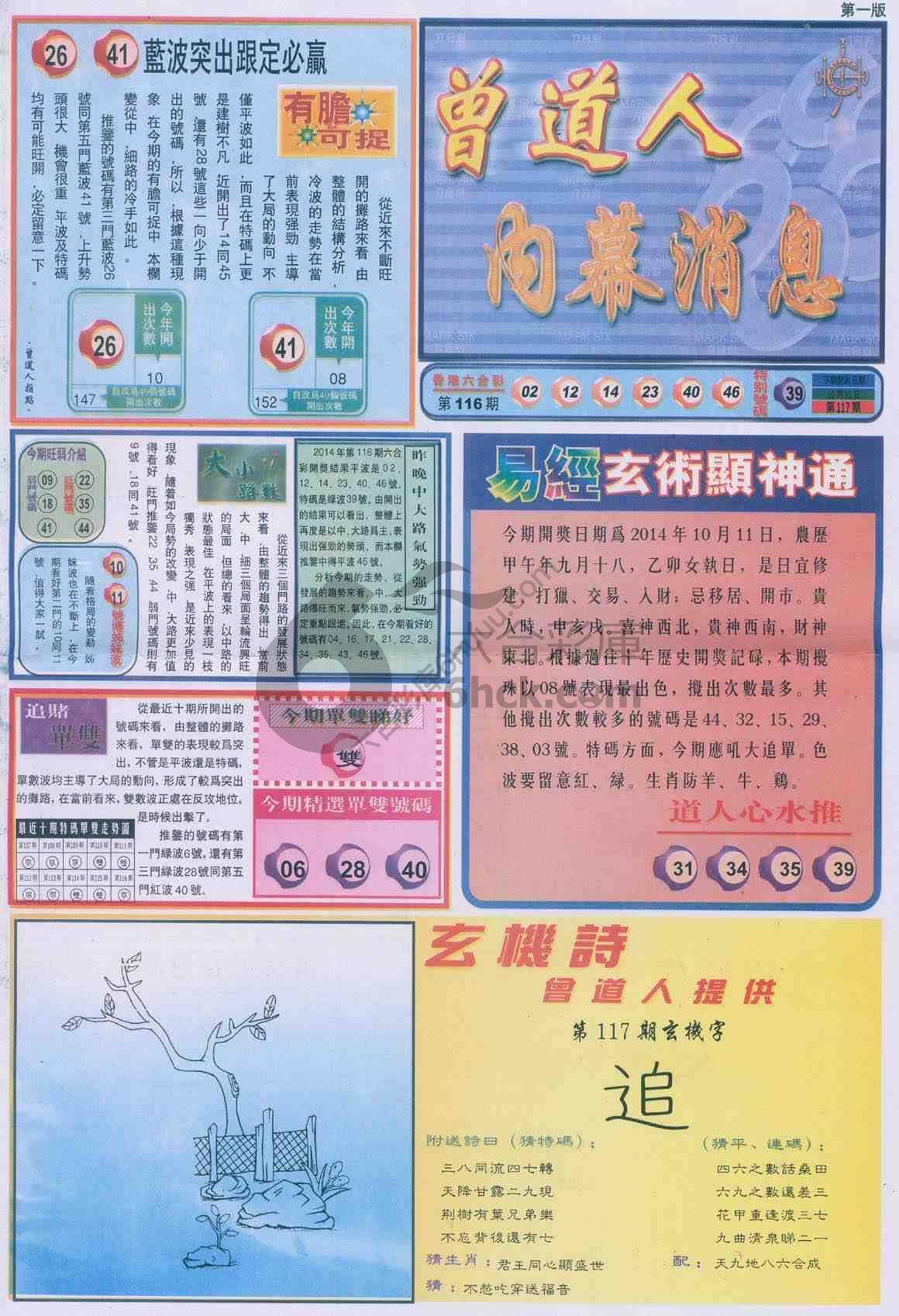 曾道人内幕消息