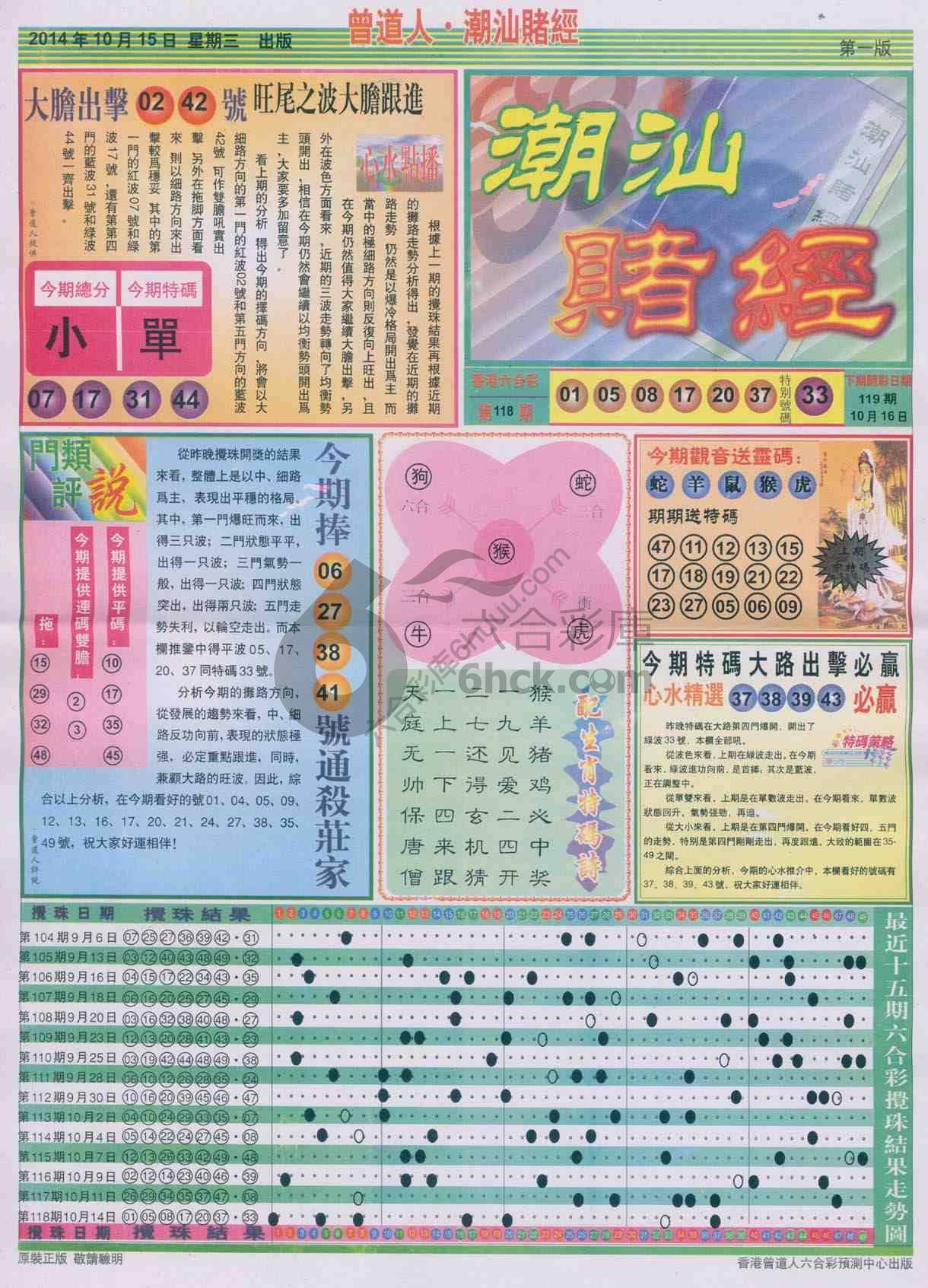 曾道人潮汕赌经
