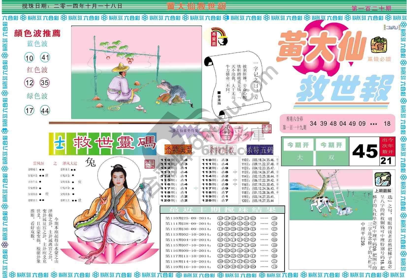 黄大仙救世报
