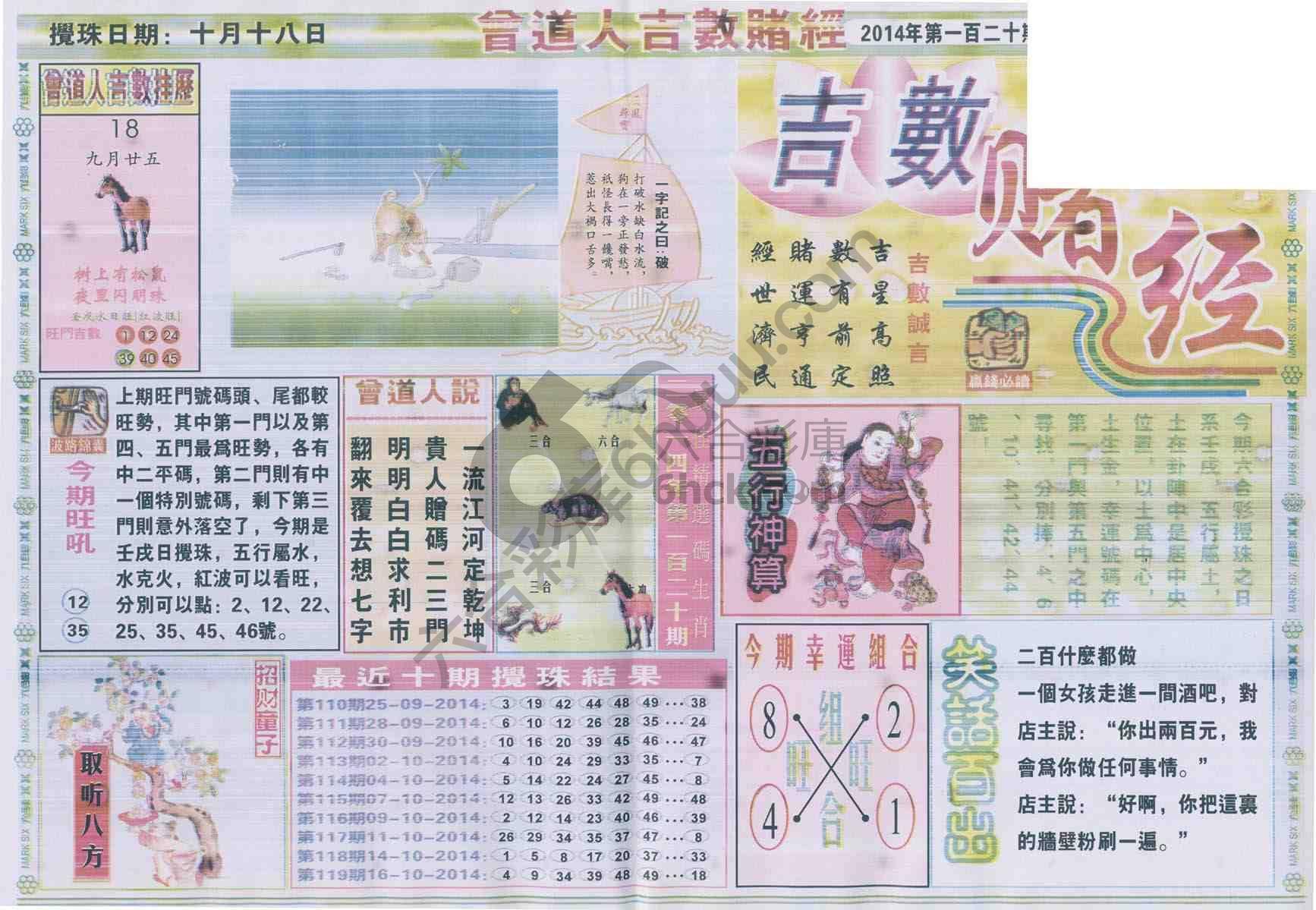 曾道人吉数赌经