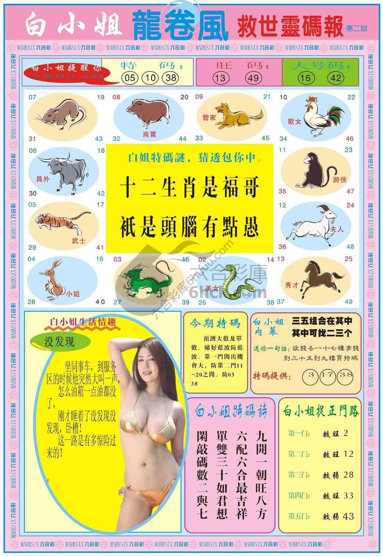 白小姐救世灵码报