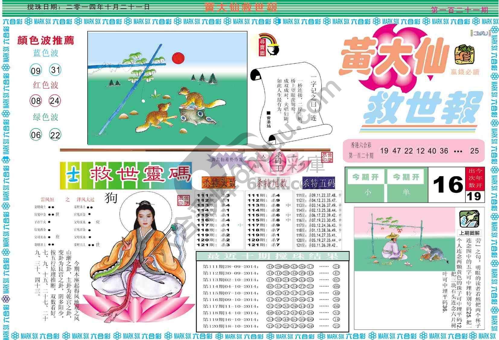黄大仙救世报