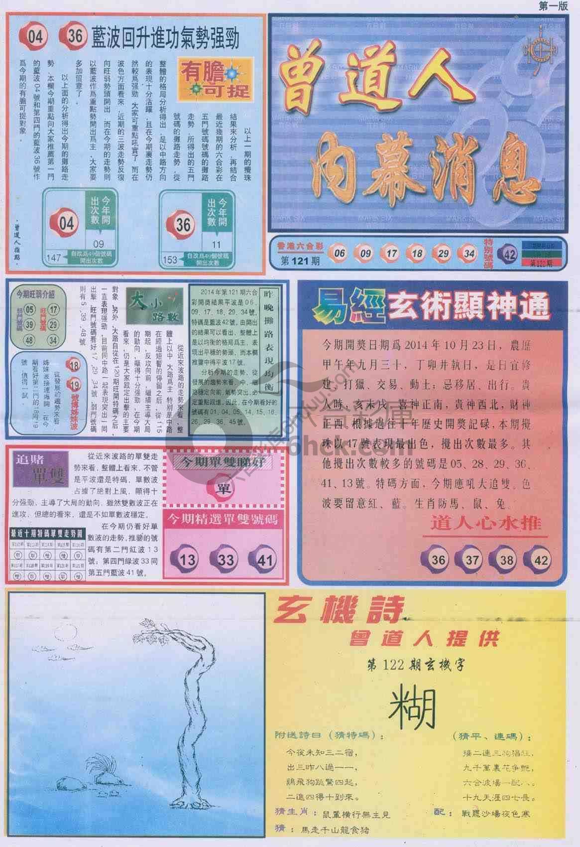 曾道人内幕消息