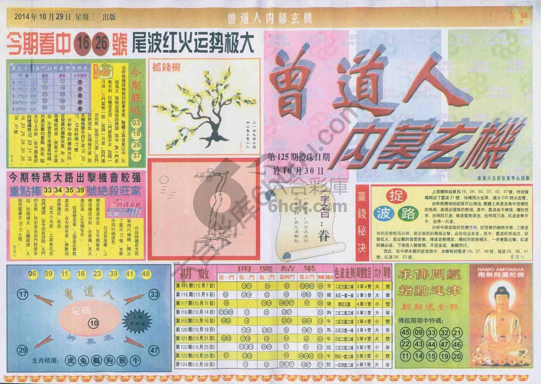 曾道人内幕玄机