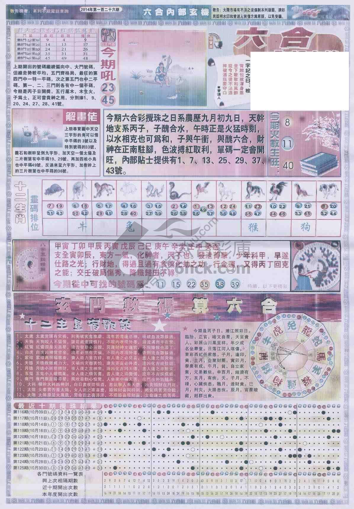 六合内部玄机