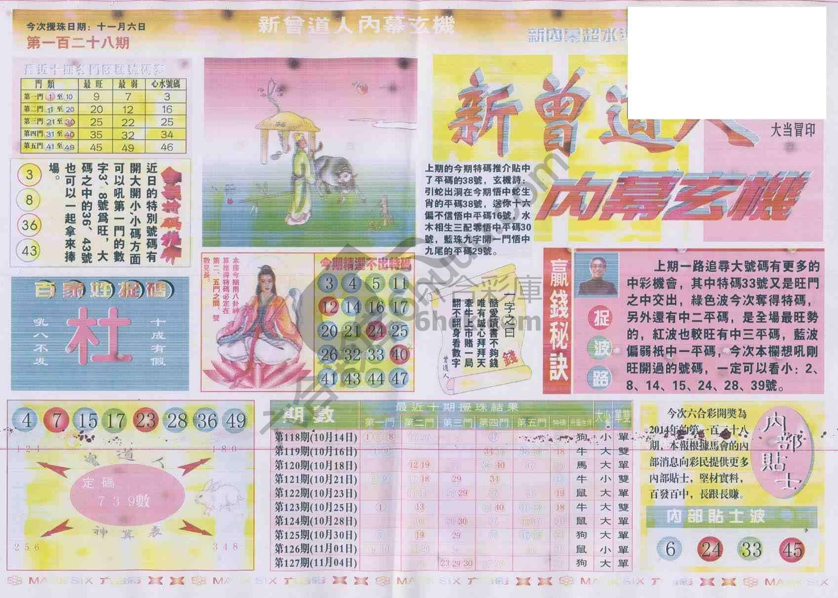 新曾道人内幕玄机