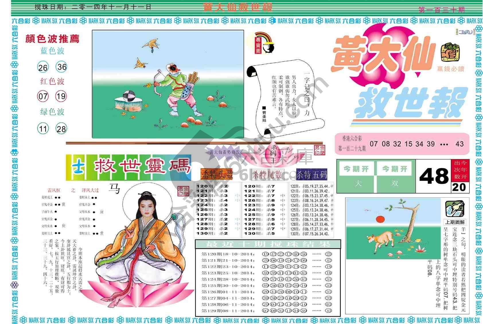 黄大仙救世报