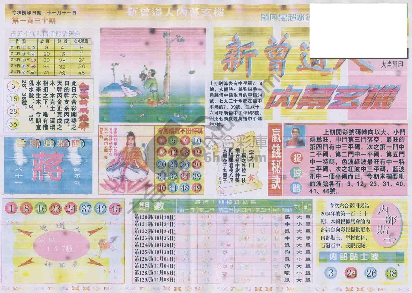 新曾道人内幕玄机