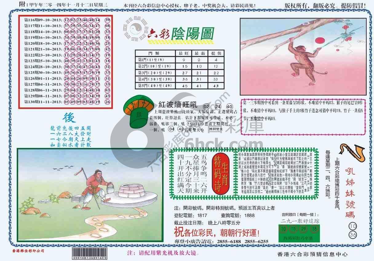 六彩阴阳图
