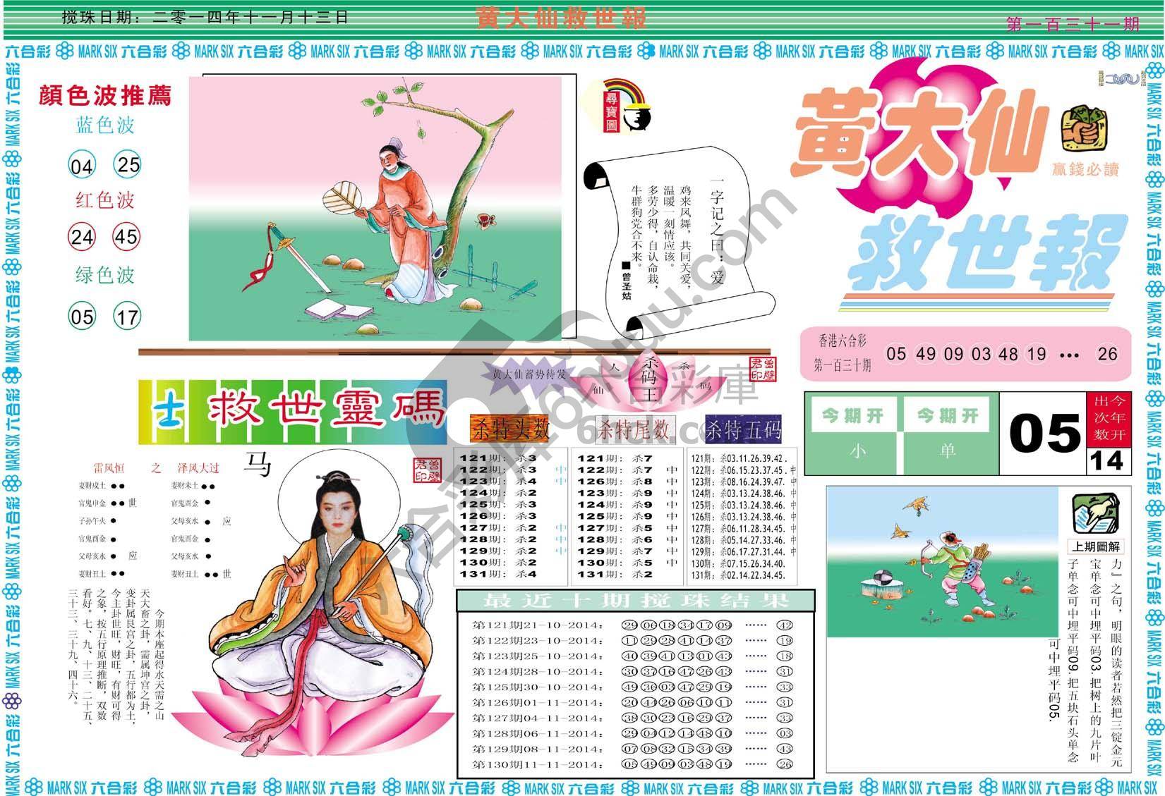 黄大仙救世报
