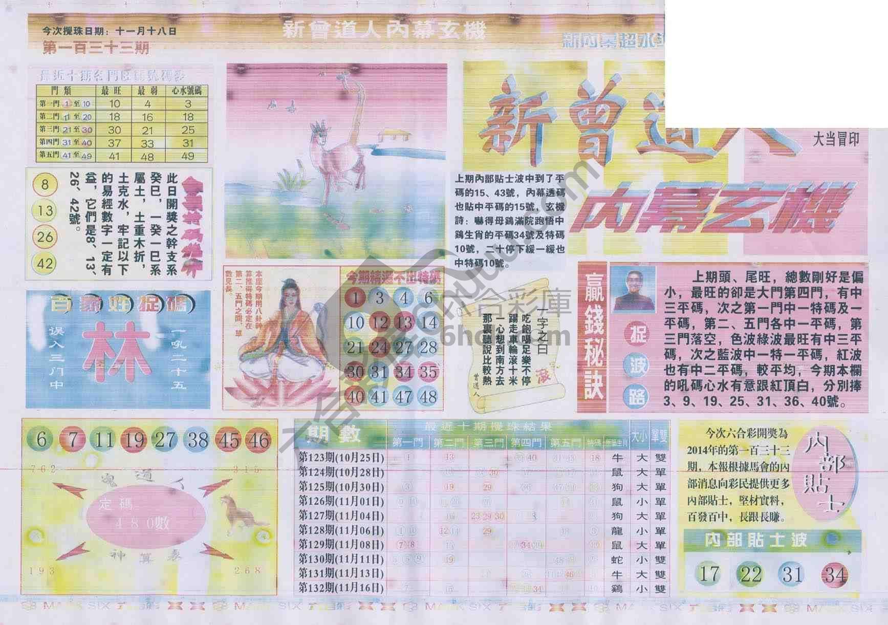 新曾道人内幕玄机